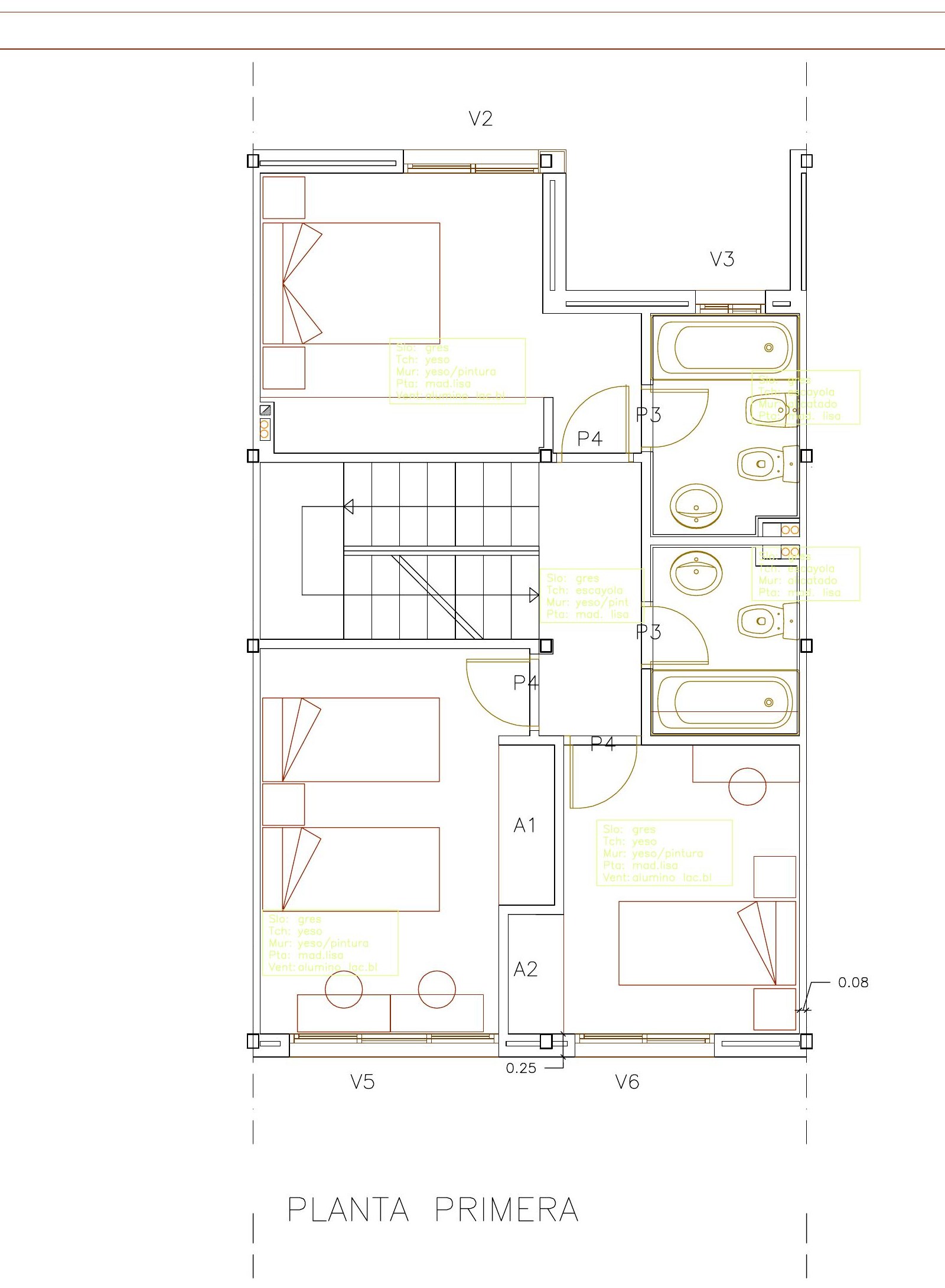 Plano oficial de Planta primera — Mirador de Aranjuez